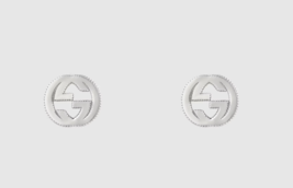 Gucci Interlocking G Earrings in Silver - £198.72 GBP