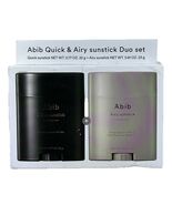 Abib Quick &amp; Airy Sunstick Duo Set Broad Spectrum SPF 50+ Exp 2/2027 New - $16.50