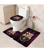 3Pcs/set Barca Pattern 3 Bathroom Toilet Mat Set Anti Slip Bath Mat deco... - $617.91 MXN+