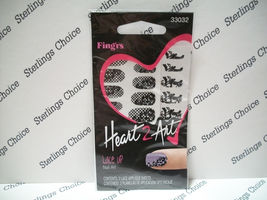 Fing'rs Heart 2 Art Nail Art #33032 Lace Up - $6.68