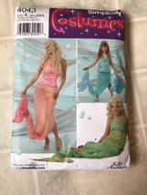 Simplicity 4043 Costume Mermaid Womens  and Childs Uncut  new! - $13.97