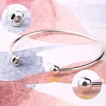 Mother's Day Release Essence Collection ESSENCE Silver Open Bangle  - £17.29 GBP - £18.86 GBP