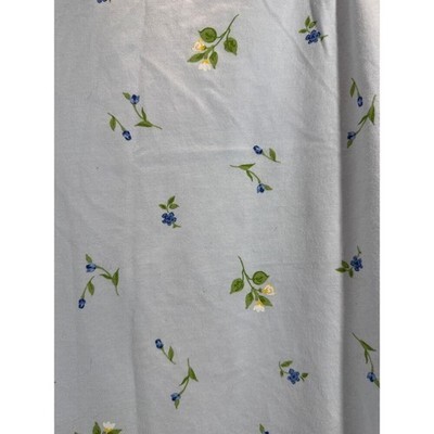 NWT Erika Taylor Vintage Blue Floral Nightgown Slip Gown Cottom Size Large Item image 2