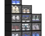 Xl Shoe Storage Box, Set Of 12 Shoe Storage Organizers Stackable Shoe St... - £59.32 GBP