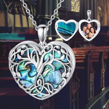 Tree of Life Heart Locket Necklace - £87.72 GBP