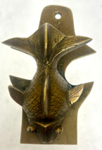 Antique Vintage Brass China Figural Koi Fish Spring Paper Clip 3 1/2" - $24.26
