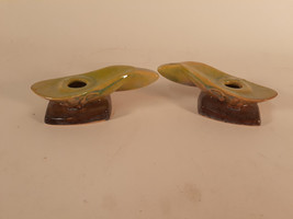 Roseville Pottery 1940s Wincraft Candle Holders, 252 - £20.26 GBP