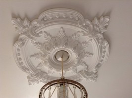 Ceiling Rose Plaster Traditional Victorian Pendant 72cm Light Decoration... - $1,669.51 MXN