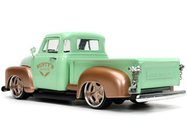 1953 Chevrolet 3100 Pickup Truck Light Green and Gold Metallic "Rusty's Garage" - $50.59