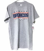 NFL Team Apparel Denver Broncos Licensed Mens Shirt Sz M Gray New With Tags - $20.01