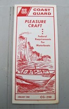1968 U.S. Coast Guard Brochure Federal Requirements For Motorboats Boating - $6.44