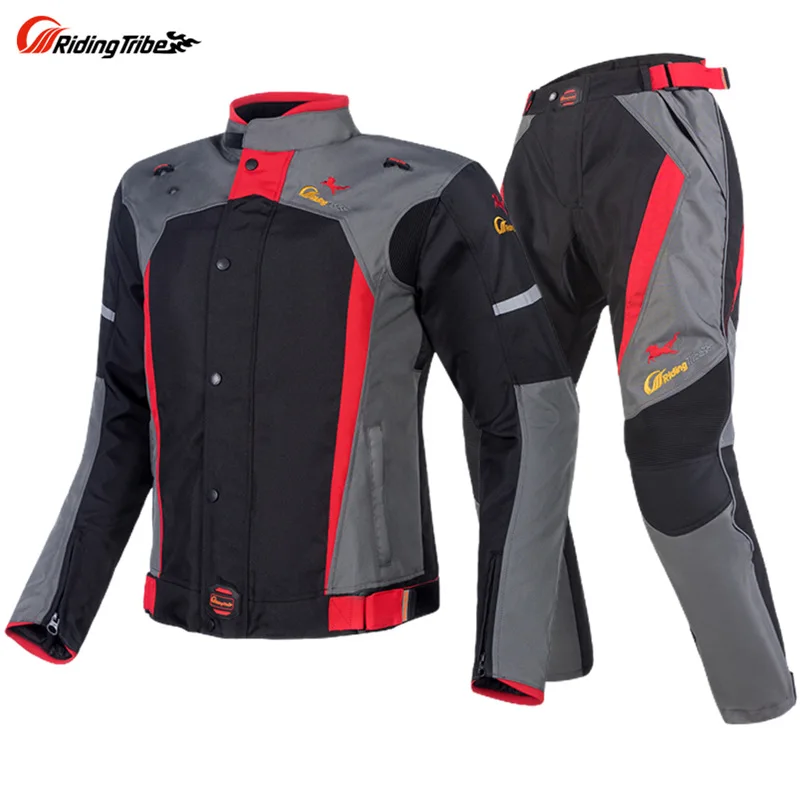 Reflective Motorcycle Jacket Pants Racing Suit Chaqueta Moto Hombre Femme - £107.52 GBP+