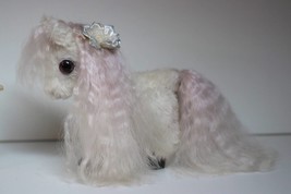 Teddy pony/White horse/Pink mane/Artistic teddy pony/Miniature horse/Plu... - £147.92 GBP