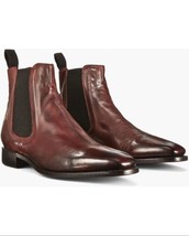 John Varvatos Amsterdam Chelsea Boot Oxblood. Size 10 - £347.22 GBP