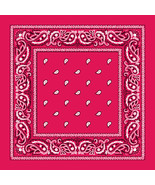 3 Hot Pink Paisley Bandana Cotton Face Mask Cover Headwrap Scarf Lot Ban... - £14.15 GBP