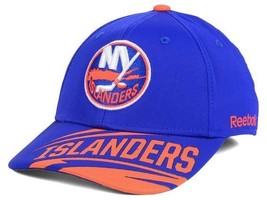 New York Islanders Reebok MZ643 NHL Left Wing Hockey Stretch Fit Cap Hat L/XL - £16.66 GBP