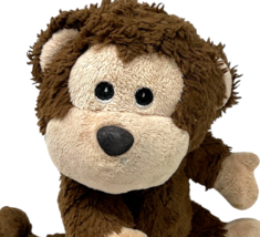 11" Progressive Plush Monkey 2012 Brown Tan Stitched Eyes Sitting Stuffed Animal image 2