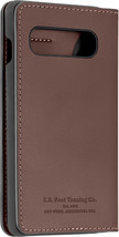 NEW Platinum Leather Folio Wallet Case for Samsung Galaxy S10 Smart Phone BROWN - £4.48 GBP
