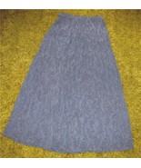 BLUE GREY Tiered Cotton SKIRT Size Medium Cherokee  - £11.89 GBP