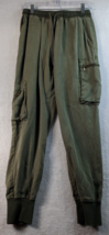 Young Fabulous &amp; Broke Jogger Pants Womens XS Green Pockets Pull On Draw... - $20.90