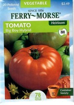 GIB Tomato Big Boy Hybrid Vegetable Seeds Ferry Morse  - $9.00