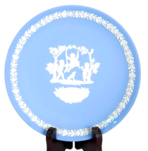 Wedgewood Jasperware Blue Mother Plate 6.5&quot; - £10.38 GBP