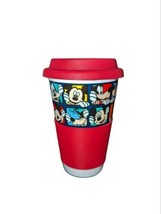 Disney Ceramic Tumbler, Travel Cup, Mug With Lid, Film Strip, Mickey, Goofy  - £11.66 GBP