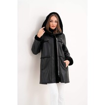 Vinci The Belluna Black Shearling Women Jacket image 14
