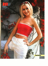 Christina Aguilera teen magazine pinup clipping looks innocent white pan... - $3.50