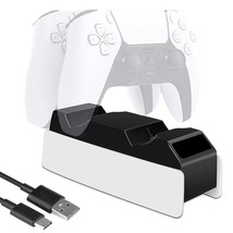 Controller Charger, Dual USB Charging Station Compatible for PS5  Playstation 5 - £10.69 GBP