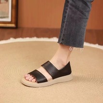 New Women Slippers Serpentine Double Layer Sandals Flat Bottom Ladies Be... - £23.46 GBP