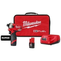Milwaukee Tool 2551-22 M12 Fuel Surge 1/4 In. Hex Hydraulic Driver Kit - £227.63 GBP