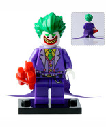 Joker Minifigure Batman Villain in Coat and Tails Custom Brick Toy - $5.49