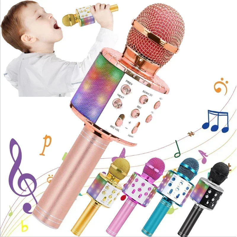 Kids Microphone for Singing Wireless Bluetooth Karaoke Microphone for Adults - £14.72 GBP+