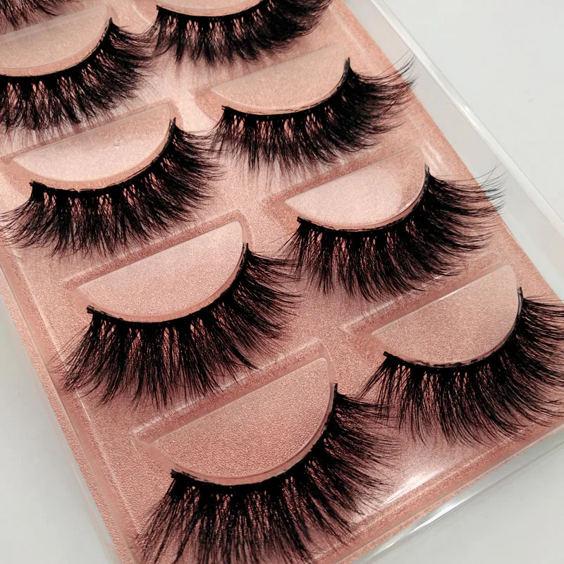 Box eylashes mink false lashes 5pairs lashes mink eyelashes natrual makeup 3d maquiagem thumb200