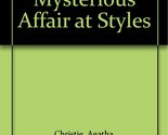 Curtain &amp; Mysterious Affair At Styles [Hardcover] Agatha Christie - $6.06
