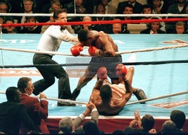 Mike Tyson Knocking Out Tyrell Biggs Championship Bout New Jersey 5X7 Photo - $9.49