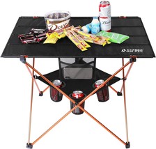 G4Free Folding Camp Table, Large Portable Camping Table With Four Cup, F... - $50.93