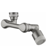 Faucet Extender Attachment Bathroom Rotating Faucet Aerator Universal Black - $227.33 MXN