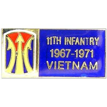 U.S. Army 11th Infantry Brigade Vietnam Pin 1 1/8&quot; - £7.84 GBP