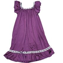 Betsy &amp; Lace Eggplant Vintage Style Nightgown Ruffled Sleeves 3-4T - $14.40