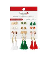 Celebrate It Tassel Christmas Earring Set 12 Pairs - $309.46 MXN