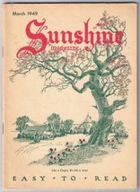Vintage Sunshine Magazine April 1949 Feel Good Easy To Read - $3.95