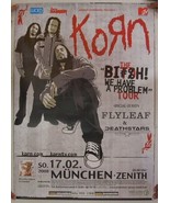 Korn Poster Bitch We Have Problem Tour Munchen Germany Zenith Feb 17 200... - $89.86