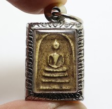 Small Phra Somdej Rakang Bless 1962 Back Ajan Toh Teach King RAMA5 Thai Amulet 8 - £78.26 GBP