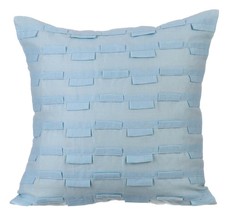 Blue Throw Pillow Covers 16&quot;x16&quot; Cotton, Sky &amp; Ocean - £21.87 GBP+