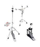 Hi-Hat Stand, Kick Drum Pedal &amp; Snare Stand Hardware Kit (3-Piece Kit) b... - $124.79 CAD
