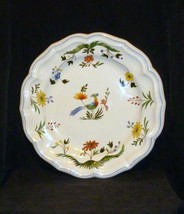 GIEN Oiseaux de Paradis Charger Decor Grand Feu France 12” - £105.95 GBP