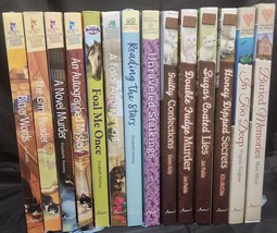 Annie&#39;s Fiction MYSTERIES 14 Book Lot Aspen Falls, Castleton , Chocolate shopppe - £35.48 GBP