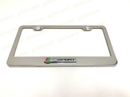 3D R-Sport Badge Emblem Stainless Steel Chrome License Plate Frame For Jaguar - $22.68